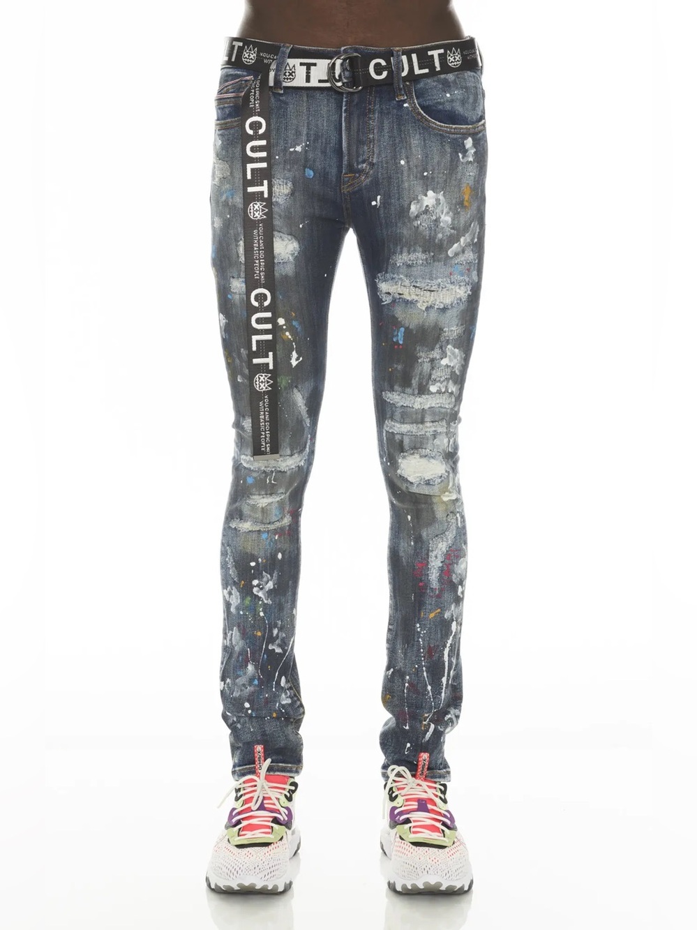 NWT Cult of Individuality Punk Super Skinny Chaos Jeans Sz 34 x 32